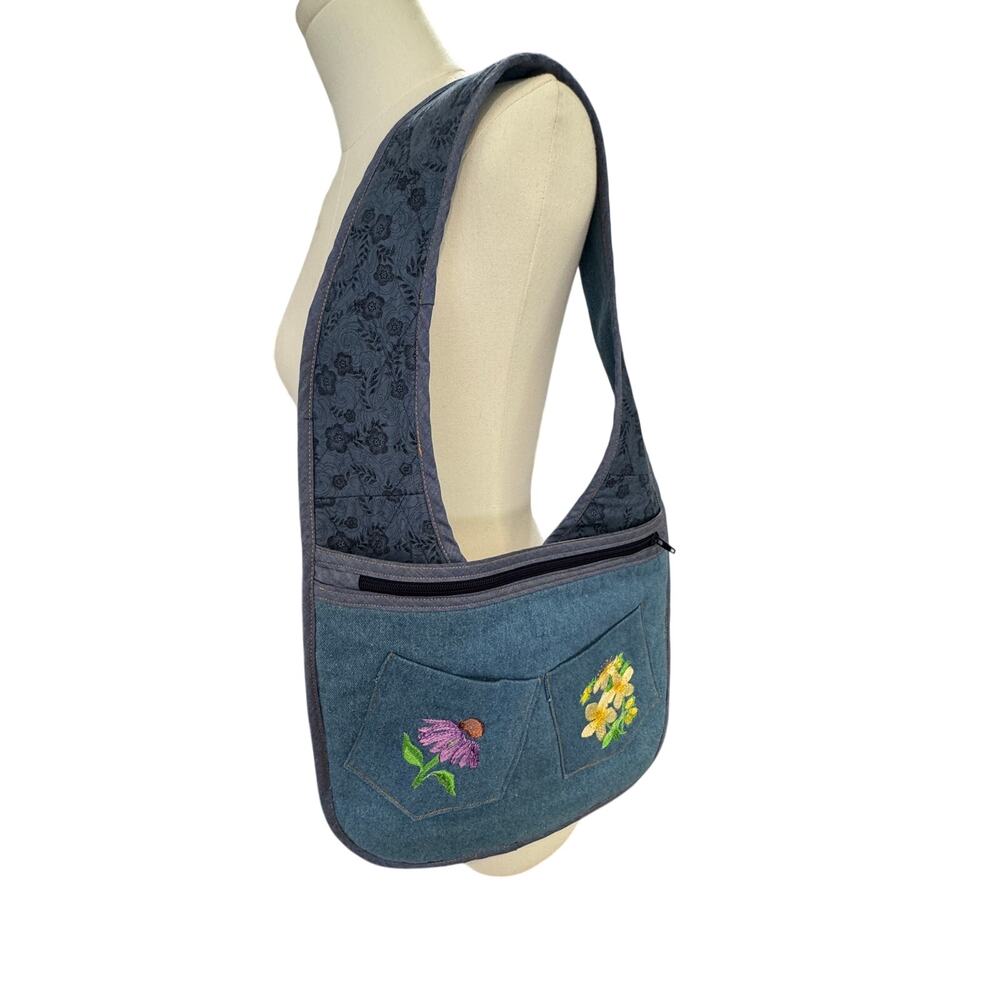 Upcycled Blue Denim Shoulder bag